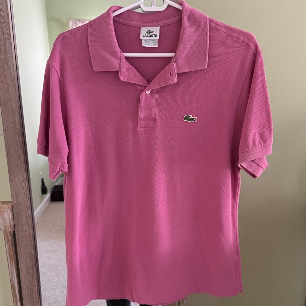 Lacoste Fuchsia Polo Shirt
